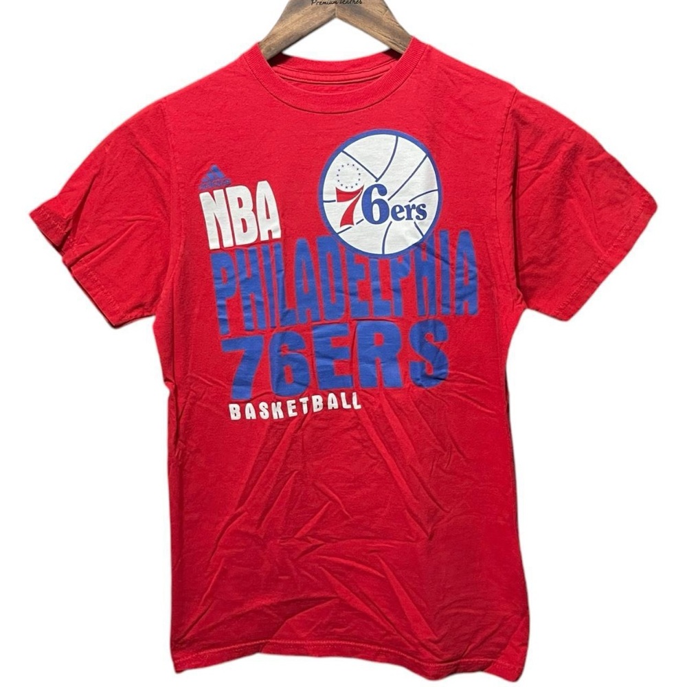 Philadelphia 76ers NBA basketball short sleeve crewneck casual sports T-shirt